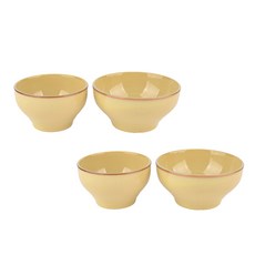 ROYAL VENTON 2人份陶瓷碗組, 芥末黃, 飯碗+大碗