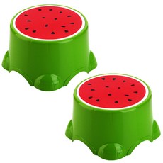 Block Mart水果形狀浴室椅 西瓜 S, 2件