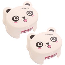 블럭마트 욕실 동물의자, 화이트팬더