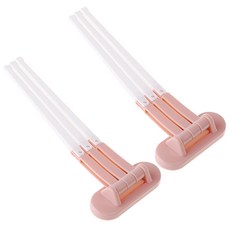 블럭마트 주방욕실 다용도 행주수건걸이, 핑크, 2개입