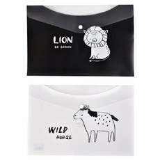 슈퍼식스 A4파일폴더 방수똑딱이 weiland친구, 랜덤 발송, 2개입