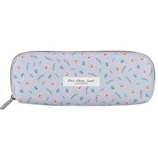 TOCTOC 半月拉鍊花朵筆袋, 紫羅蘭色, 1個