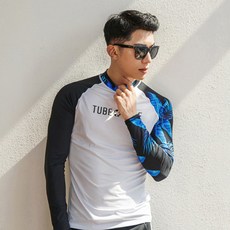 나야스타일 남성용 보홀 래쉬가드 상의