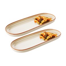 ZEN FS 奶油橢圓盤 33cm, 2入, 單品