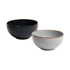 젠한국 젠 FS 대접 13cm 그레이 + 블루, 혼합 색상, 1세트