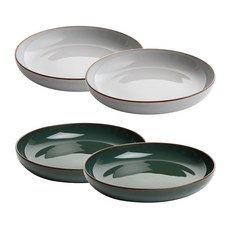 Zen韓國Zen FS鍋具 21.5cm 灰色 2個+孔雀綠 2個, 混色, 1套