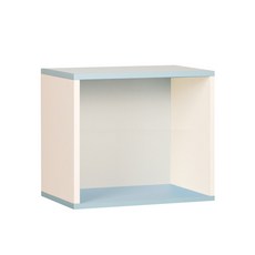 하우디가구 칸높은 칼라 박스, 백색 + 하늘, 1단