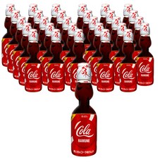 하타코센 아카노카타 붉은 콜라맛 라무네 탄산음료, 200ml, 30개