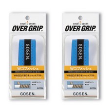 고센 스파이럴 더블 배드민턴그립 AC-15L 2p, 블루, 1세트