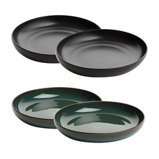 Artisan FS孔雀綠鍋具 21.5cm 2入+黑色 21.5cm 2入, 混色, 4件