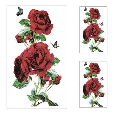 파티복닷컴 긴팔 플라워 타투스티커, YMX289, 3개