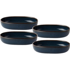 Artisan Blue FS橢圓碗 17.7cm, 混色, 4件