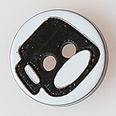 HR大鈕扣 半排鈕扣 NO14 11mm, 混合顏色, 12個