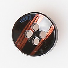 HR大鈕扣 特比利西 NO40 鈕扣 11mm, 混合顏色, 12個