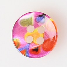 HR大鈕扣 特比利西 NO46 鈕扣 11mm, 混合顏色, 12個