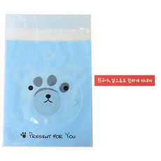 Hwangssinaedosirak 黏性動物包裝袋 熊 100入+紅色貼紙 朋友啊以後也好好相處吧 100入, 1套