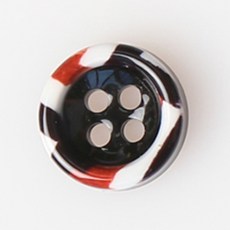 HR大鈕扣 特比利西 NO41 鈕扣 11mm, 混合顏色, 12個