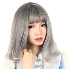 파티복닷컴 파티가발 360 ROGB131101, 그레이