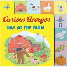 Curious George's Day at the Farm Tabbed Lift-the-flap Houghton Mifflin Harcourt