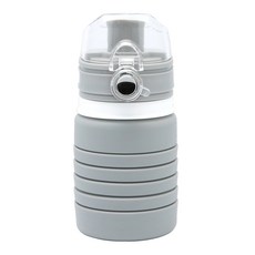 S2 실리콘 보틀 스포츠 물병, 그레이, 500ml, 1개