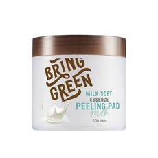 Bring Green牛奶精華去角質爽膚棉片, 120ml, 1罐
