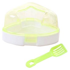 아올로 햄스터 스타별 목욕통 겸용 화장실 + 삽 랜덤 발송, 연두색, 1세트