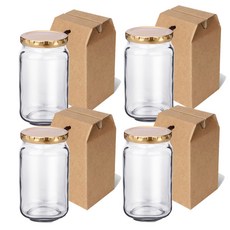 미르코리아 G NEW 사각병 + 선물상자 세트, 500ml, 4세트