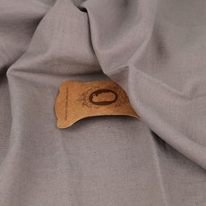 ECONY HOUSE 水洗亞麻素色布料, 01灰棕色, 1入