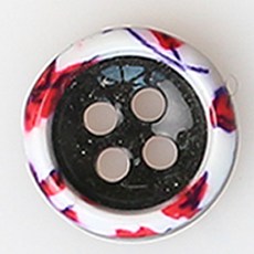 HR大鈕扣 復古鉤 NO30 鈕扣 11mm, 混合顏色, 12個