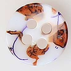 HR大鈕扣 雅倫鈕扣 NO10 11mm, 混合顏色, 12個