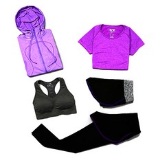 DM 女性 I Love Fit 線條配色瑜珈服套裝