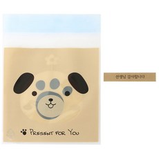황씨네도시락 접착 애니멀 봉투 강아지 100p + 크라 띠지 스티커 선생님 감사합니다 100p, 1세트