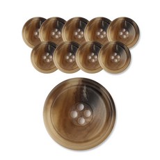 男士時尚重點霧面鈕扣 23mm, BG, 10個