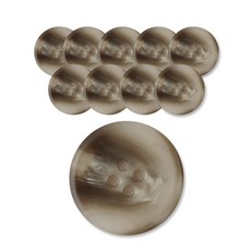 時尚亮點Plus盤狀霧面鈕扣 霧面 28mm, IV, 10個