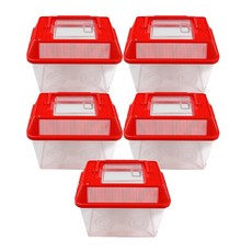 DAEILCHEMICAL 方形採集箱 小 紅色, 5個