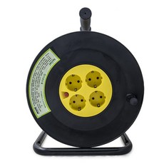 Seise 開放式電動捲盤線 黃色 R2-30M-1.5SQ, 30m, 1個