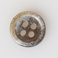 HR大鈕扣 Bisau NO2 鈕扣 11mm, 混合顏色, 12個