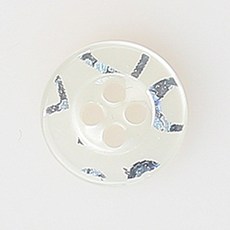 HR大鈕扣 Bisau NO28 鈕扣 11mm, 混合顏色, 12個
