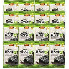 해달음 해남 곱창김도시락김, 5.5g, 16개입