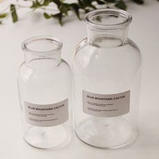 RIVER-GREEN 寬口藥劑瓶 2件組 500ml + 1L, 透明