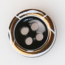 HR大鈕扣 Bisau NO50 鈕扣 11mm, 混合顏色, 12入