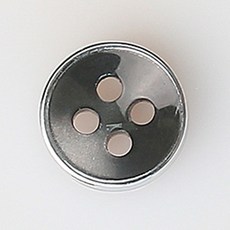 HR大鈕扣 Bisau NO17 鈕扣 11mm, 混合顏色, 12個