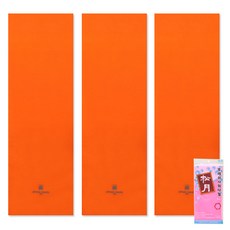 Songwol 松月 運動毛巾 3入+擦澡巾 粉色, 橘子, 1套