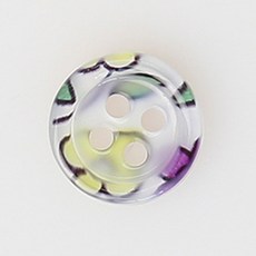 HR大鈕扣 Bisau NO15 鈕扣 11mm, 混合顏色, 12入