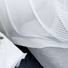 메종텍스타일 불에 잘안타는 여리여리2 쉬폰 난연사 방염커튼