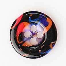 HR大鈕扣 普利托利亞鈕扣 NO14 18mm, 混合顏色, 12個