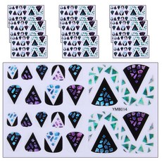 ARYKO 玻璃碎片指甲貼 22p, YMB014, 10套