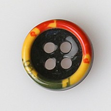 HR大鈕扣 Kona Cre 鈕扣 NO27 11mm, 混合顏色, 12入