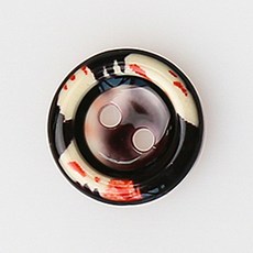 HR大鈕扣 奧斯陸鈕扣 NO45 13mm, 混合顏色, 12個