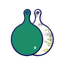 Roem Design Blue Edition 雙面圓形上菜砧板 綠色, 花壇, 1個